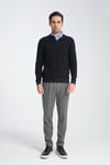 Erkek Kışlık Regular Fit Polo Yaka Basic Sweatshirt