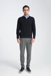 Erkek Kışlık Regular Fit Polo Yaka Basic Sweatshirt