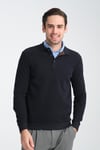 Erkek Kışlık Regular Fit Polo Yaka Basic Sweatshirt