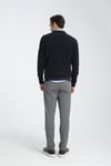 Erkek Kışlık Regular Fit Polo Yaka Basic Sweatshirt