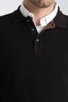 Erkek Kışlık Regular Fit Polo Yaka Basic Sweatshirt