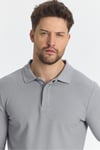 Erkek Regular Fit Polo Yaka Basic Sweatshirt Damla Örğülü