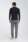 Erkek Regular Fit Polo Yaka Basic Sweatshirt Damla Örğülü