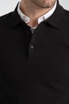 Erkek Regular Fit Polo Yaka Sweatshirt Waffle Desenli Kıvrılmaz Yaka