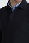 Erkek Regular Fit Polo Yaka Sweatshirt Waffle Desenli Kıvrılmaz Yaka