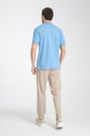 Esnek Örme Düğmeli Polo Yaka Erkek Classic Fit Polo Yaka T-Shirt 100% Pamuk