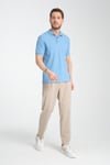 Esnek Örme Düğmeli Polo Yaka Erkek Classic Fit Polo Yaka T-Shirt 100% Pamuk