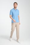 Esnek Örme Düğmeli Polo Yaka Erkek Classic Fit Polo Yaka T-Shirt 100% Pamuk