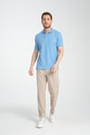 Esnek Örme Düğmeli Polo Yaka Erkek Classic Fit Polo Yaka T-Shirt 100% Pamuk