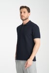 Esnek Örme Düğmeli Polo Yaka Erkek Classic Fit Polo Yaka T-Shirt 100% Pamuk