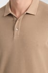 Esnek Örme Düğmeli Polo Yaka Erkek Classic Fit Polo Yaka T-Shirt 100% Pamuk