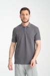 Esnek Örme Düğmeli Polo Yaka Erkek Classic Fit Polo Yaka T-Shirt 100% Pamuk
