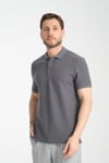 Esnek Örme Düğmeli Polo Yaka Erkek Classic Fit Polo Yaka T-Shirt 100% Pamuk