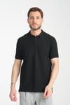 Esnek Örme Düğmeli Polo Yaka Erkek Classic Fit Polo Yaka T-Shirt 100% Pamuk