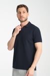 Esnek Waffle Polo Yaka Erkek Comfort Fit Polo Yaka T-Shirt