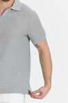 Esnek Waffle Polo Yaka Erkek Comfort Fit Polo Yaka T-Shirt 100% Pamuk