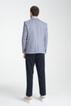 Gonca Ekose Erkek Lacivert Mono Yaka Slim Fit Spor Blazer Ceket