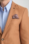 Icardi Erkek Turuncu Dokulu Kumaş Mono Yaka Slim Fit Spor Blazer Ceket