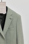Java Erkek Green Likralı Esneyen Kumaşlı Slim Fit Blazer Ceket (Büyük Beden - Battal)