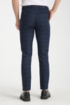 Kalın Ekose Desenli Erkek Yandan Cepli Klasik Bel Slim Fit Chino Pantolon