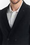 Leons Erkek Koyu Lacivert Kruvaze Torba Cepli Tam Astarlı Slim Fit Likralı Spor Blazer Ceket