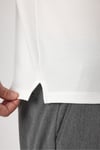 Lewin Erkek Ekru %100 Pamuk Waffle Çekmeyen Esneyen Kumaş Slim Fit Uzun Kol Polo Tişört