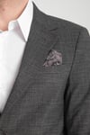 Loreo Erkek Siyah Poliviskon Kumaş Yarım Astarlı Mono Yaka Slim Fit Spor Blazer Ceket