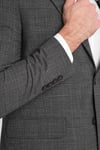 Loreo Erkek Siyah Poliviskon Kumaş Yarım Astarlı Mono Yaka Slim Fit Spor Blazer Ceket