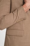 Loreo Erkek Turuncu Poliviskon Kumaş Yarım Astarlı Mono Yaka Slim Fit Spor Blazer Ceket