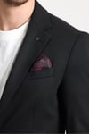 Marcio Erkek Siyah Pamuk Karışımlı Esneyen Kumaş Mono Yaka Slim Fit Spor Blazer Ceket