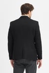 Max Hasır Erkek Siyah Desenli Poliviskon Kumaşlı Slim Fit Spor Blazer Ceket