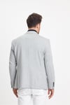 Modern Erkek Blazer Mono Yaka 360 Esneyen Yarım Astar Ceket
