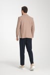 Modern Erkek Blazer Mono Yaka Esneyen Astarsız Ceket