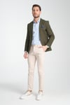 Modern Erkek Blazer Mono Yaka Esneyen Astarsız Ceket