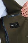 Modern Erkek Blazer Mono Yaka Esneyen Astarsız Ceket