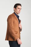 Modern Suet Erkek Blazer Mono Yaka Slim Fit Ceket