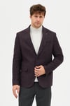 Nonni Erkek Bordo Slim Fit Dar Kesim Mono Yaka Casual Blazer Ceket