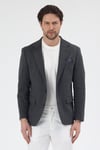 Pacune Erkek Füme Pamuk Karışımlı Slim Fit Likralı Esnek Spor Blazer Ceket