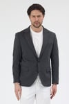 Pacune Erkek Füme Pamuk Karışımlı Slim Fit Likralı Esnek Spor Blazer Ceket