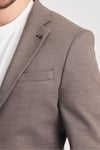 Pacune Erkek Kahve Pamuk Karışımlı Slim Fit Likralı Esnek Spor Blazer Ceket