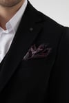 Pique Erkek Siyah Poliviskon Kumaşlı Örme Ceket+Pantolon+Yelekli Slim Fit Takım Elbise