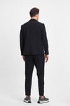 Polli Erkek Siyah Polyamid-Teknik Esnek Yazlık Serin Tutan Yarım Astarlı Slim Fit  Spor Blazer Ceket