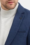 Pompillo Erkek Lacivert Mono Yaka Slim Fit Desenli Blazer Ceket