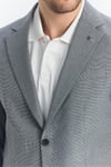 Serardo Erkek Siyah Yarım Astarlı Kapak Cepli İlkbahar-Yaz Spor Blazer Ceket