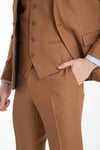 Slim Fit Kalın Düz Mono Yaka Çift Yırtmaçlı Astarlı Takim Elbise