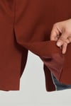 Stefa Erkek Kiremit Slim Fit Mono Yaka Blazer (Büyük Beden - Battal)