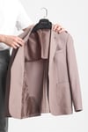 Venüs Erkek Vizon 4 Mevsim Rahat Kumaş Slim Fit Yarım Astarlı Spor Blazer Ceket