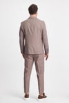 Venüs Erkek Vizon 4 Mevsim Rahat Kumaş Slim Fit Yarım Astar Ceketi 2'li Takım Elbise