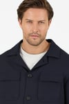 Viana Erkek Lacivert Overshirt Likralı Spor Ceket