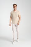 Waffle Erkek Regular Fit Polo Yaka T-Shirt 100% Pamuk POLOYAKA